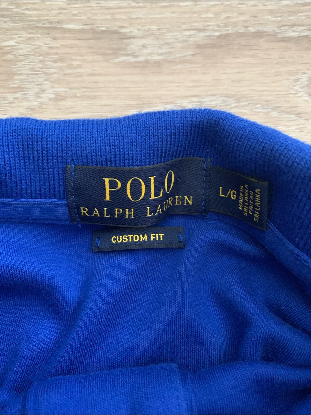 Polo Ralph Lauren Blue Long Sleeve Polo Size L - Picture 5 of 6